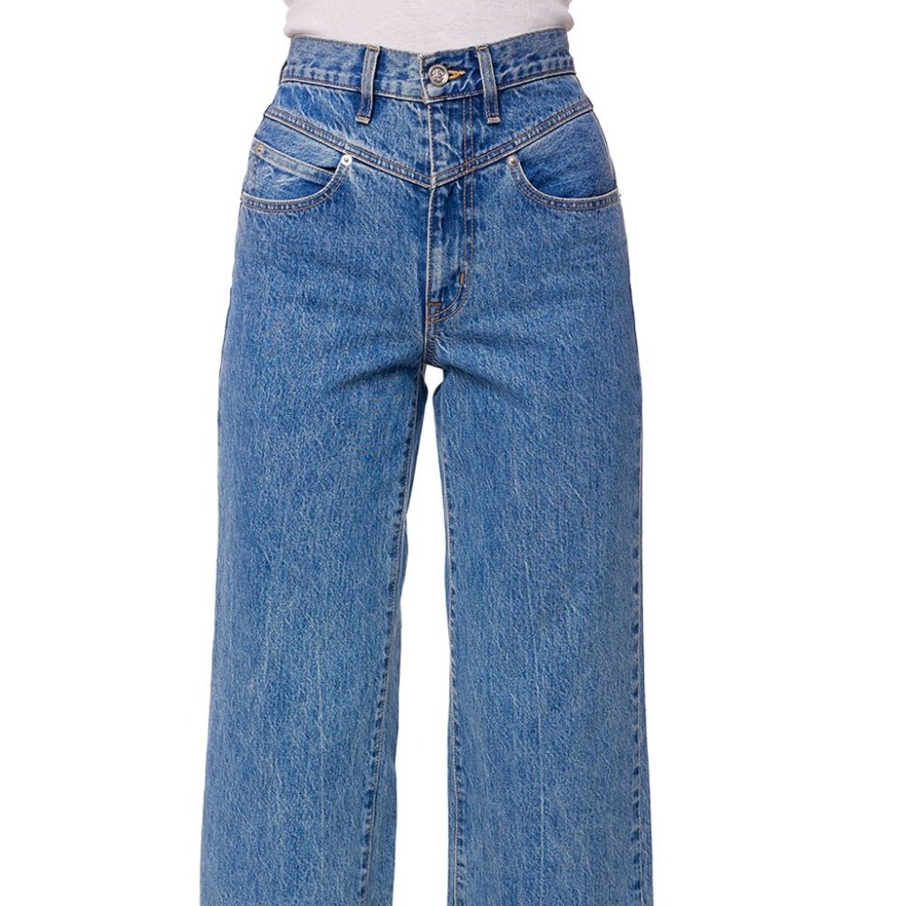 SLVRLAKE Grace Crop Double Yoke Jeans - Satisfaction